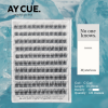 AYCUE #NO ONE KNOWS# Self-adhesive Lash Clusters C Curl 10-16mm 120 Clusters Glue-free Eyelashes Extensions for Natural Look Easy Application