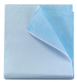 Disposable Stretcher Sheets 40 X 72. Pack of 50 Disposable Bed Sheets 40x72 Blue Bed Covers Tissue/Poly Table Sheets for Hospitals, Salons, Spa Clubs