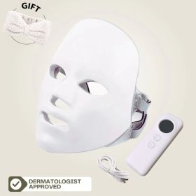 Wireless 7 Colors LED Facial Mask Red Light Therapy Masks EMS Photon Therapy Face Neck Lifting Beauty Device Professional Facial Products Home Use Bea