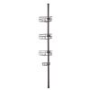 VEVOR Shower Corner Caddy Tension Pole, 39" to 125" High, Multi-Functional Shower Tension Pole with Strong Load-Bearing Tray