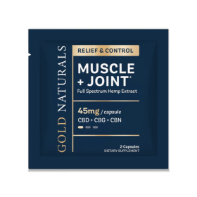 Muscle + Joint Relief Softgels - Full-Spectrum Hemp Capsules with CBD, CBG & CBN for Pain Recovery, Mobility & Comfort (Strength: Light, size: 2 PACK)