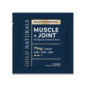 Muscle + Joint Relief Softgels - Full-Spectrum Hemp Capsules with CBD, CBG & CBN for Pain Recovery, Mobility & Comfort (Strength: Medium, size: 2 PACK)