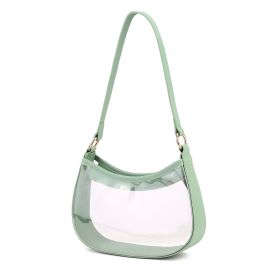 MKF Colelction Anna Clear Shoulder Bag by Mia K (Color: Light Green)