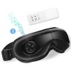 VEVOR Eye Massager with Heat & Remote, Heated Eye Massage Mask with 5 Modes and Bluetooth Music, 180Â° Foldable Eye Care Massager for Eye Strain